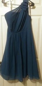 Teal colored short dress